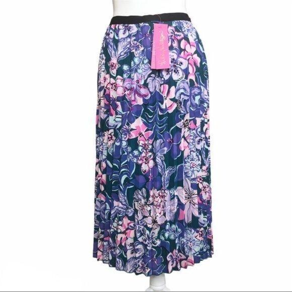Lilly Pulitzer GIAVANA SKIRT IN TANZANIAN TEAL Small - Picture 3 of 8